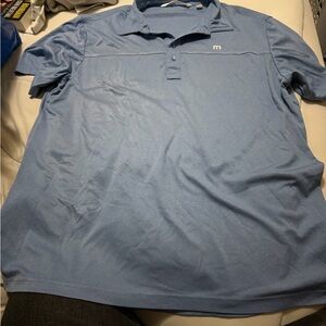 Travis Mathew Light Blue Polo Shirt